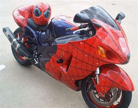 MOTORCYCLE 74: Spiderman motorcycle: real and toy