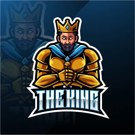 King Mascot Logo Wallpaper