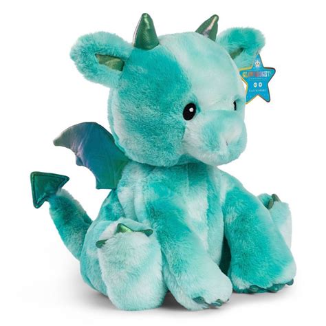 Fao schwarz glow brights toy plush led with sound dragon 15 stuffed ...