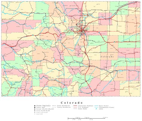 Colorado Road Map