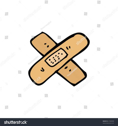 Drawing Band Aid Stock Vector 47480098 - Shutterstock