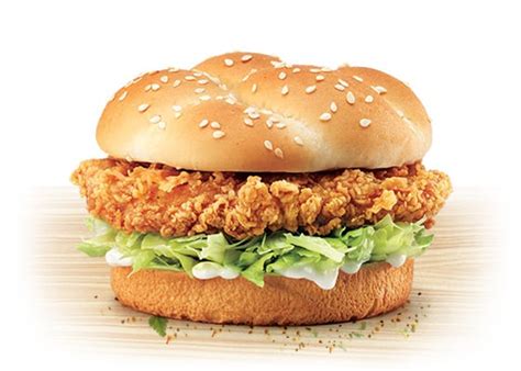 KFC Zinger Burger Copycat Recipe | Fast Food RecipesFast Food Recipes ...