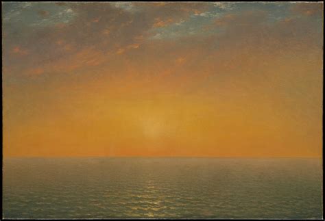 John Frederick Kensett - Sunset on the Sea - High Resolution Wallpaper