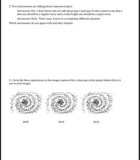 Solved 47 Type I and Type II Supernova 1. Complete the Venn | Chegg.com