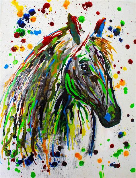 Abstract Horse Painting by Creatiive Art | Saatchi Art