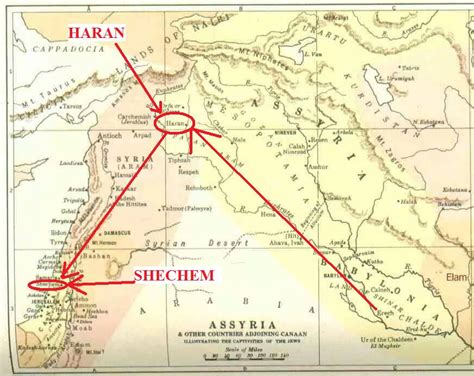 Abraham Bible Map