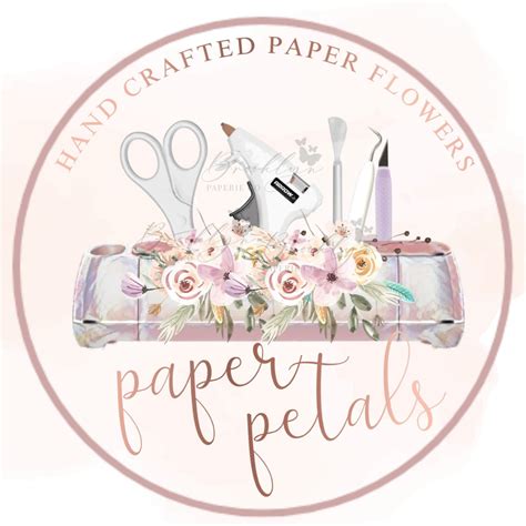 Paper Flower Designer Logo - Crafty Business Logo - Home Crafter ...