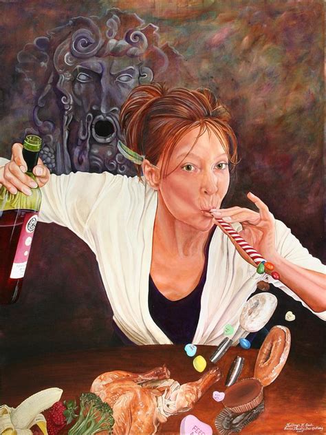 Seven Deadly Sins Gluttony Painting by Kathryn McGaugh - Fine Art America