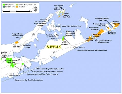 Suffolk County Parks Map