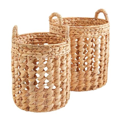 Water Hyacinth Basket Set | Mud Pie | Water hyacinth, Basket sets ...