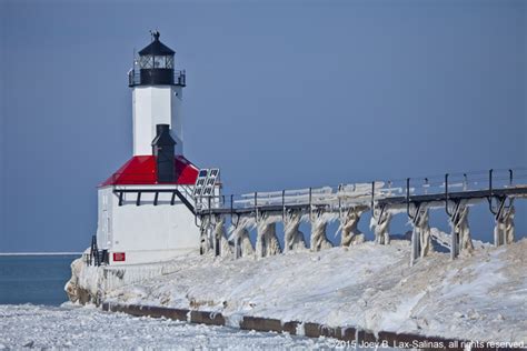 Michigan City, Indiana Lighthouse in the Winter