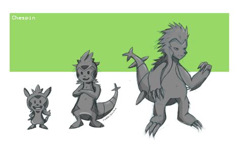 Chespin Evolution concept by zombiexchu on DeviantArt