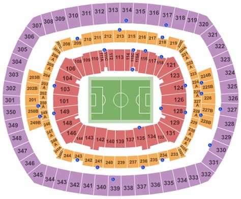 MetLife Stadium Seating Chart + Section, Row & Seat Number Info