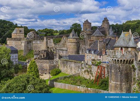 Castle of Fougeres in Brittany France Stock Image - Image of france ...