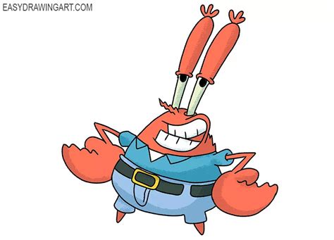 How to Draw Mr. Krabs - Easy Drawing Art