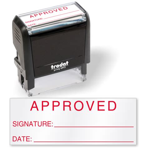 Approved Stamp With Signature Line | Images and Photos finder