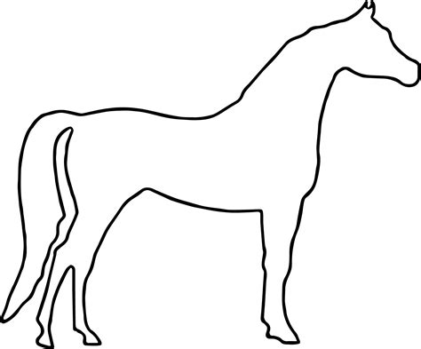 Horse Outline Printable - Printable Word Searches