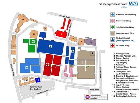 University Hospital London Map