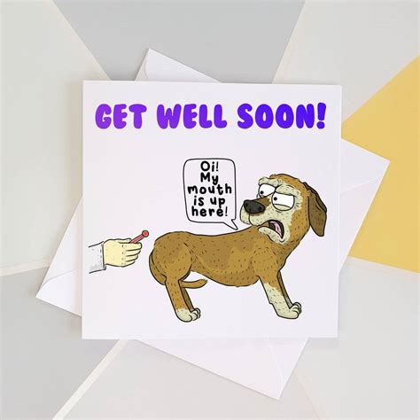 Funny Get Well Soon Card By Giddings Gifts | notonthehighstreet.com