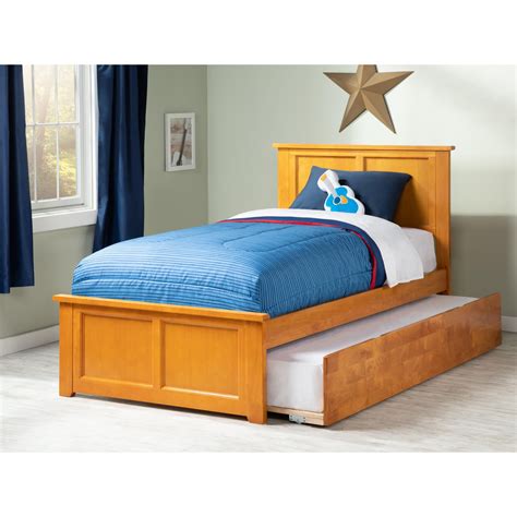 Madison Twin Platform Bed with Matching Foot Board with Twin Size Urban ...