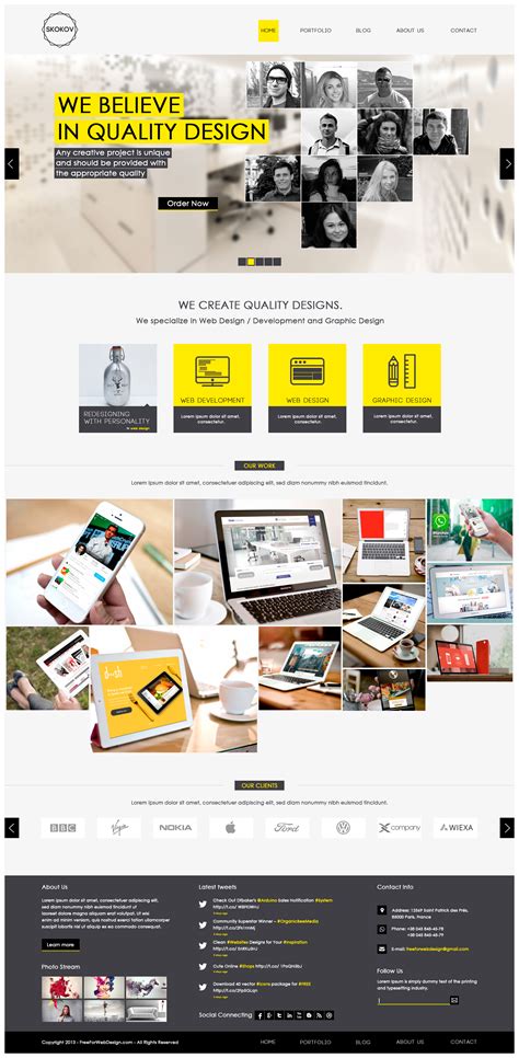 Web Design Portfolio Template