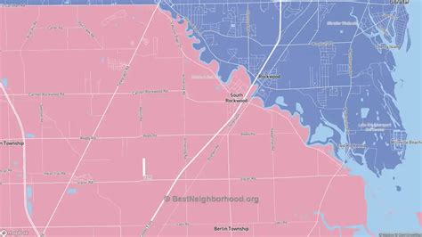 South Rockwood, MI Political Map – Democrat & Republican Areas in South ...