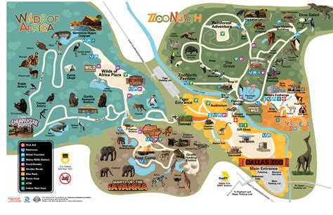 Map of the Zoo | Dallas Zoo