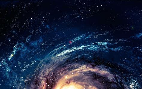 Galactic Vortex: Sci-Fi HD Wallpaper