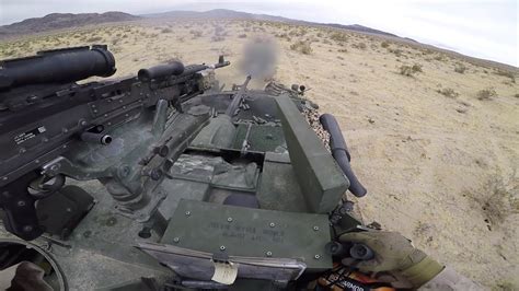 USMC LAV-25 M242 Bushmaster 25mm Chain Gun Desert Live Fire Operation ...