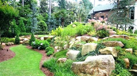 landscape berms and mounds landscaping berm ideas decor large boulders ...