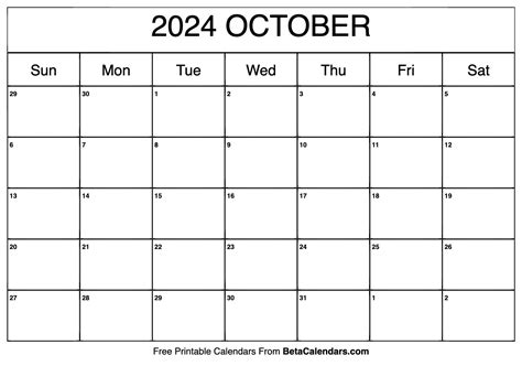 2024 October Calendar With Festivals Images Printable - Free Printable ...