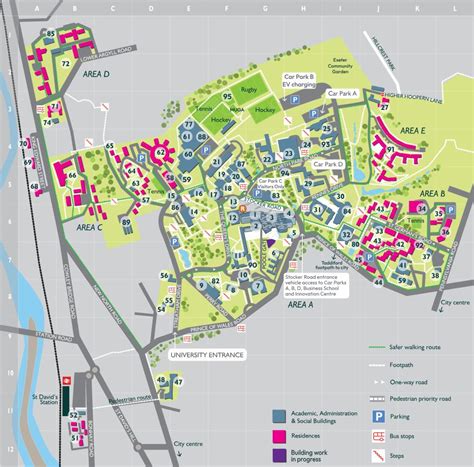 Streatham Campus map | Campuses and visitors | University of Exeter