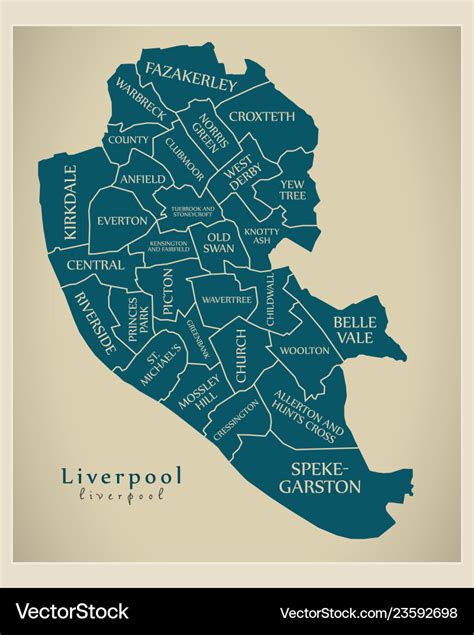 Liverpool Wall Map Vector World Maps | Images and Photos finder