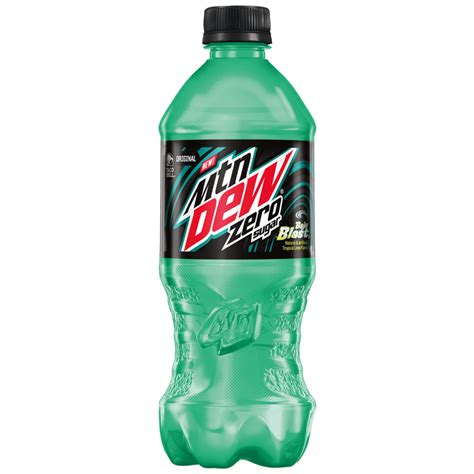 FRESH 20oz Bottles Mountain Dew Baja Blast Zero - Soda Emporium