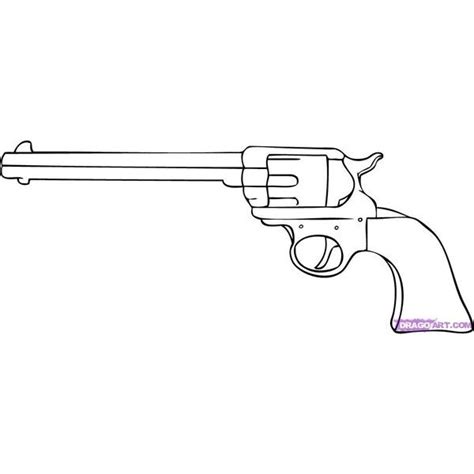 How to Draw a Cartoon Gun, Step by Step, guns, Weapons, FREE Online ...