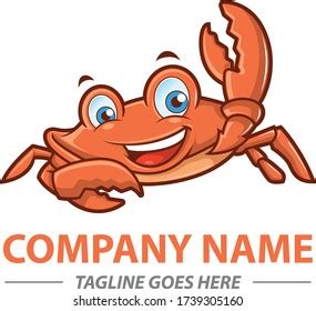 Crab Mascot Seafood Resto Logo Stock Vector (Royalty Free) 1739305160 ...