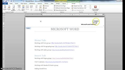 How to reset header and footer in word - lopwizards