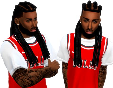 DOWNLOADS | xxblacksims Urban Male, Sims 4 Black Hair, Mens Braids ...