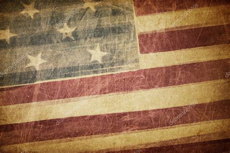 Vintage american flag grunge background — Stock Photo © pashabo #24203721