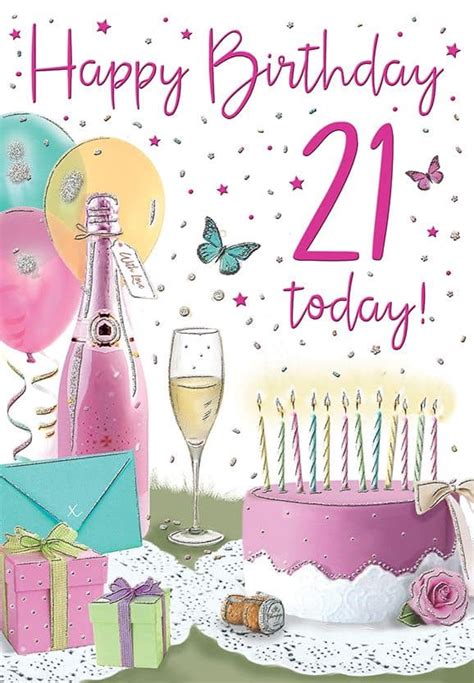 21St Birthday Cards Printable