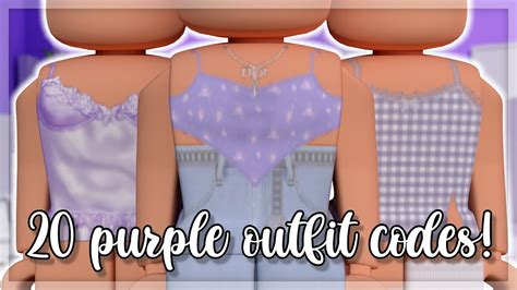 20 purple Roblox outfit codes! 🔮 - YouTube