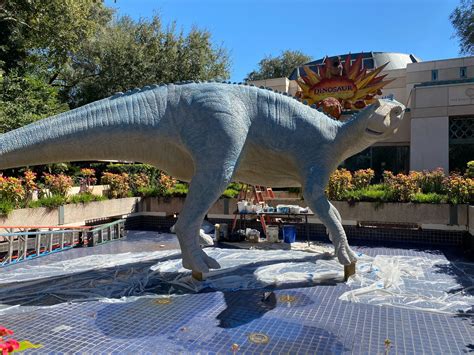 PHOTOS: Repainting of Aladar Underway at DINOSAUR in Disney's Animal ...