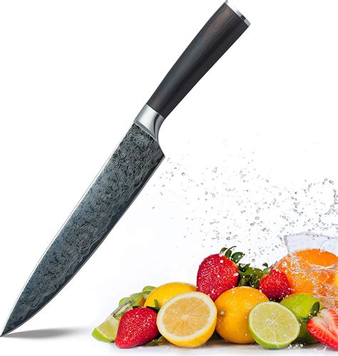 Amazon.com: MINGHUANG Kitchen 8 inch Chef's Knife High Carbon Stainless ...