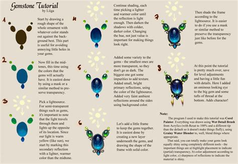 Gemstone Tutorial by liiga on deviantART | Tutorial, Gemstones, Gem drawing