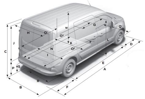 Ford Transit Connect Dimensions Guide - VanGuide.co.uk | Ford transit ...