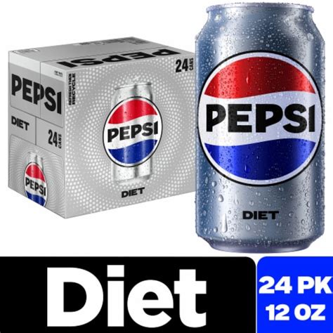 Diet Pepsi Cola® Soda Cans, 24 pk / 12 fl oz - Smith’s Food and Drug