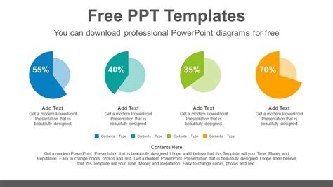 Download Colorful pie charts Brain Powerpoint Infographic Template