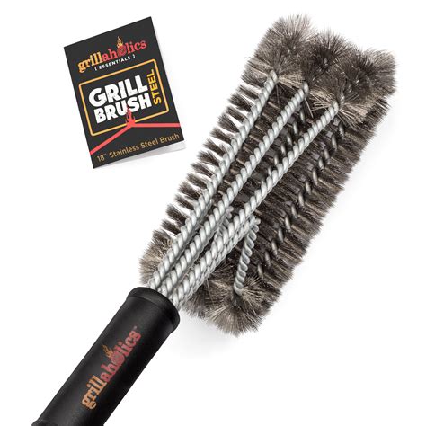 Grillaholics Essentials Stainless Steel Grill Brush - Walmart.com ...