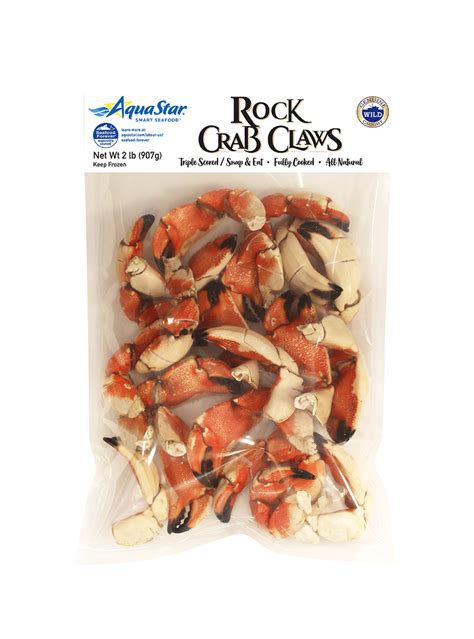 Triple Scored Rock Crab Claws - Aqua Star