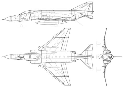 File:F-4E Phantom II.svg | Aircraft design, Fighter planes, Model airplanes